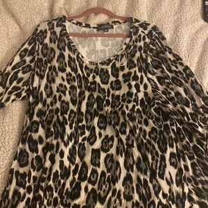 Context Grey Leopard Blouse